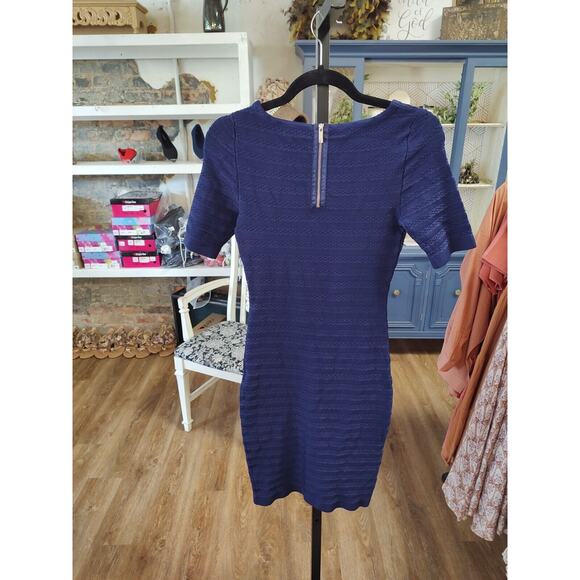 Karen Millen Designer Bodycon Blue Dress Size 2 Blue - Picture 11 of 11
